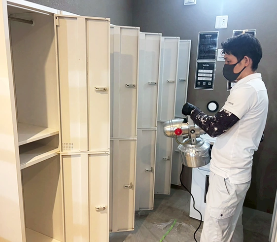 ロッカーの害虫駆除